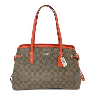 Coach Signature Drawstring Carryall Handbag